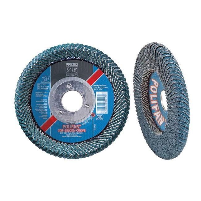 Pferd  4.5 x 0.88 in. Polifan Curve Zirc Alum Md Rd 40G