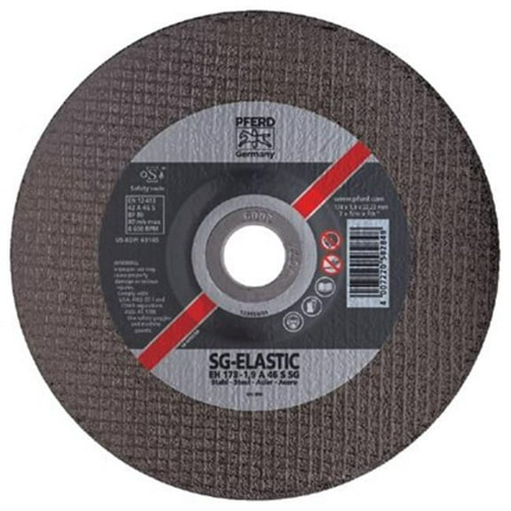 Type 27 Premium Performance SG Depressed Center Cut-Off Wheel, 6 in dia, 0.045 in Thick, 46 Grit, Aluminum Oxide