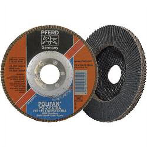 Pferd 44678 Zirconia Flap Disc - 10 Pack, 4. 25 x 0. 75 x. 875 inch - 80 Grit - Model No. 60461