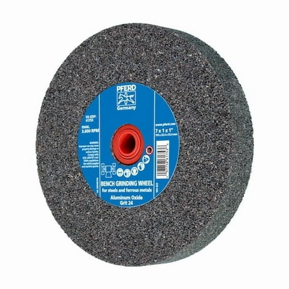Pferd Bench Wheel,24 Grit,6"x1"x1" 61743
