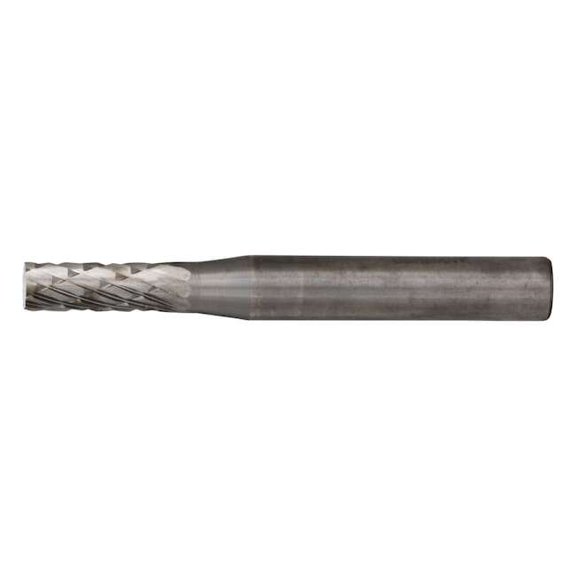 Carbide Bur - Cylind. (Plain End), DBL Cut - 3/16" x 5/8" x 1/4" Shank - SA-14
