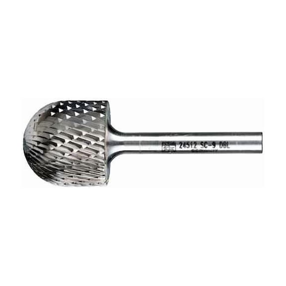 Pferd Carbide Bur,SCTI SC-9,1/4",Double Cut 24512