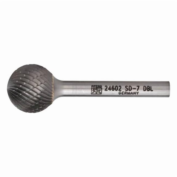 Pferd Carbide Bur,SCTI SD-7,1/4",Double Cut 24602