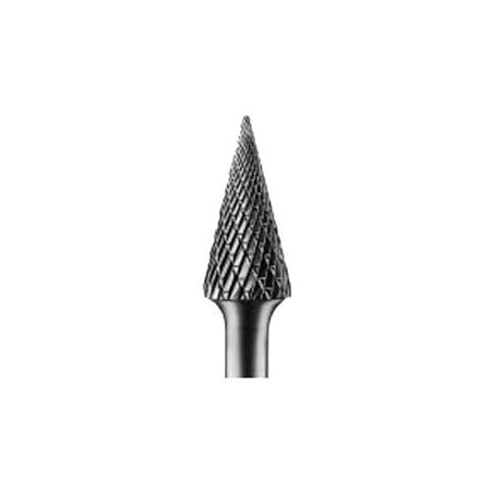 Pferd Carbide Bur,SCTI SM-5,1/4",Double Cut 25242