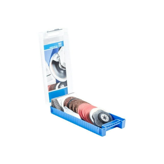 Pferd Combiclick Surface Finishing Set, 4-1/2 Inch Diameter, 5/8-11 Threaded Backing Pad
