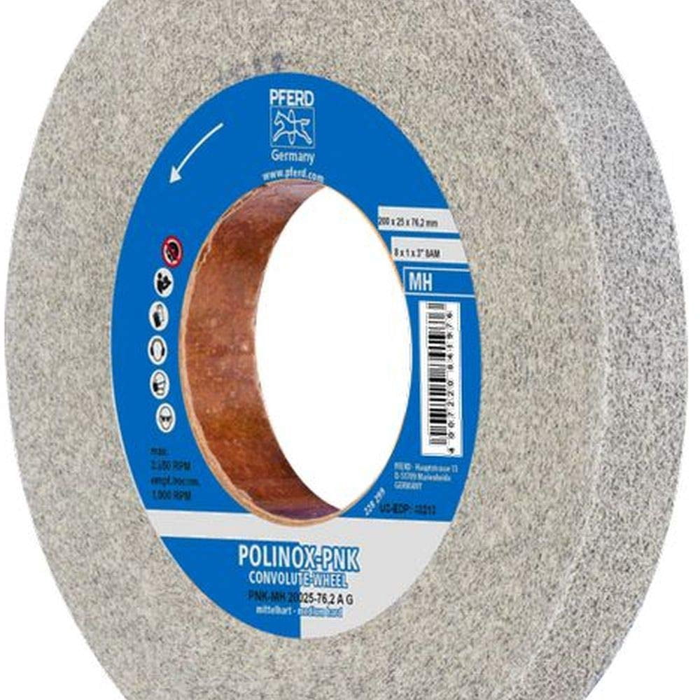 PFERD 48213 POLINOX PNK Non-Woven Abrasive Convolute Wheel, Aluminum ...