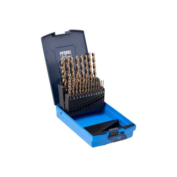 Pferd Hss Twist Drill Set 1/16 - 3/8 Inch M35 (Co5) Inox 21 Piece
