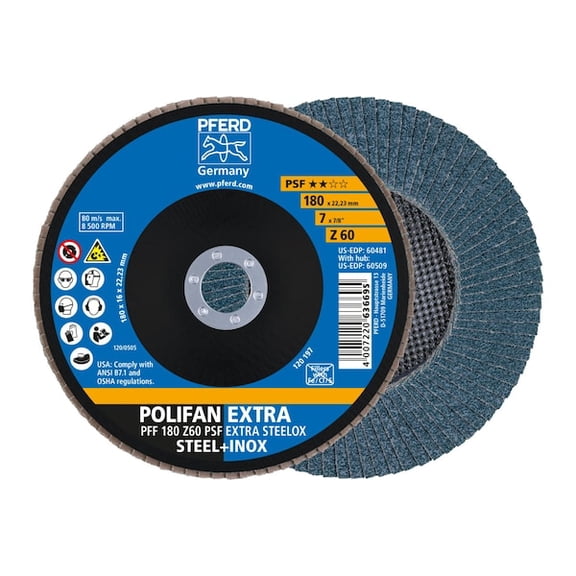 Pferd Polifan,PSF-Extra,Z 60 T27,7"x7/8" 60481