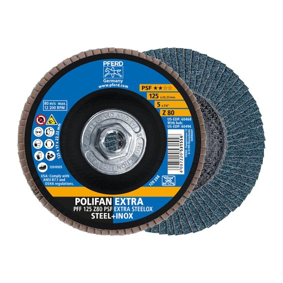 Pferd Polifan,PSF-Extra,Z80 T27,5"x5/8"-11" 60496