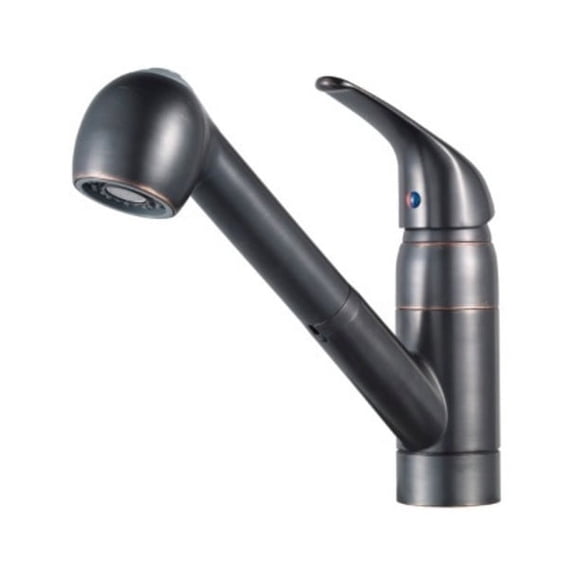 Pfirst Series 1-Handle Pull-Out Kitchen Faucet in Tuscan Bronze