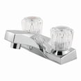 thumbnail image 1 of Pfirst Series 2-Handle 4" Centerset Bathroom Faucet with Blade Knobs in Polished Chrome, 1 of 4