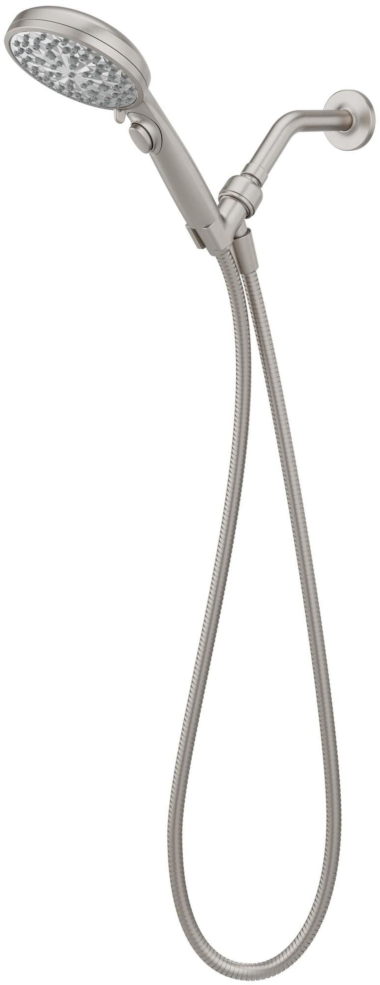 HydroFuse Brushed Nickel 6-Function Handheld Shower Head
