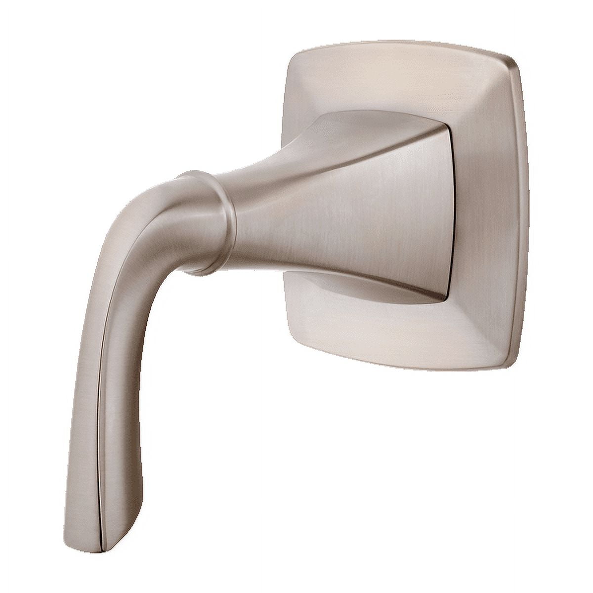 Brushed Nickel Transitional Wall-Mounted Lever Diverter Trim