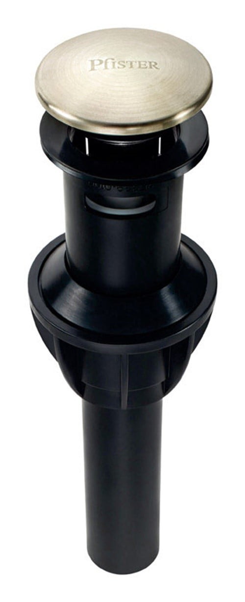 Pfister Nickel Plated Plastic Pop-Up Drain Stopper, 2-3/16 in.