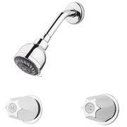 Pfister 2-Handle Shower Only Faucet with Metal Verve Knob Handles in Polished Chrome LG073120