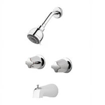 Pfister 2-Handle Tub & Shower Faucet with Metal Knob Handles in Polished Chrome LG036110