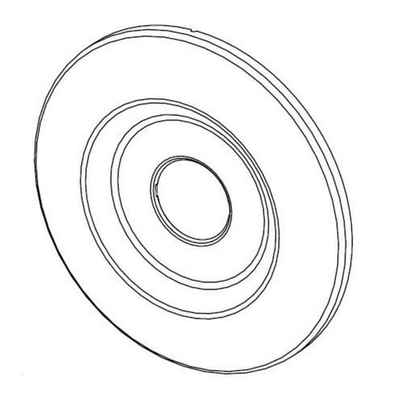 Pfister 960-045 Classic 08 / 09 / R89 Series Round Wall Flange - Nickel