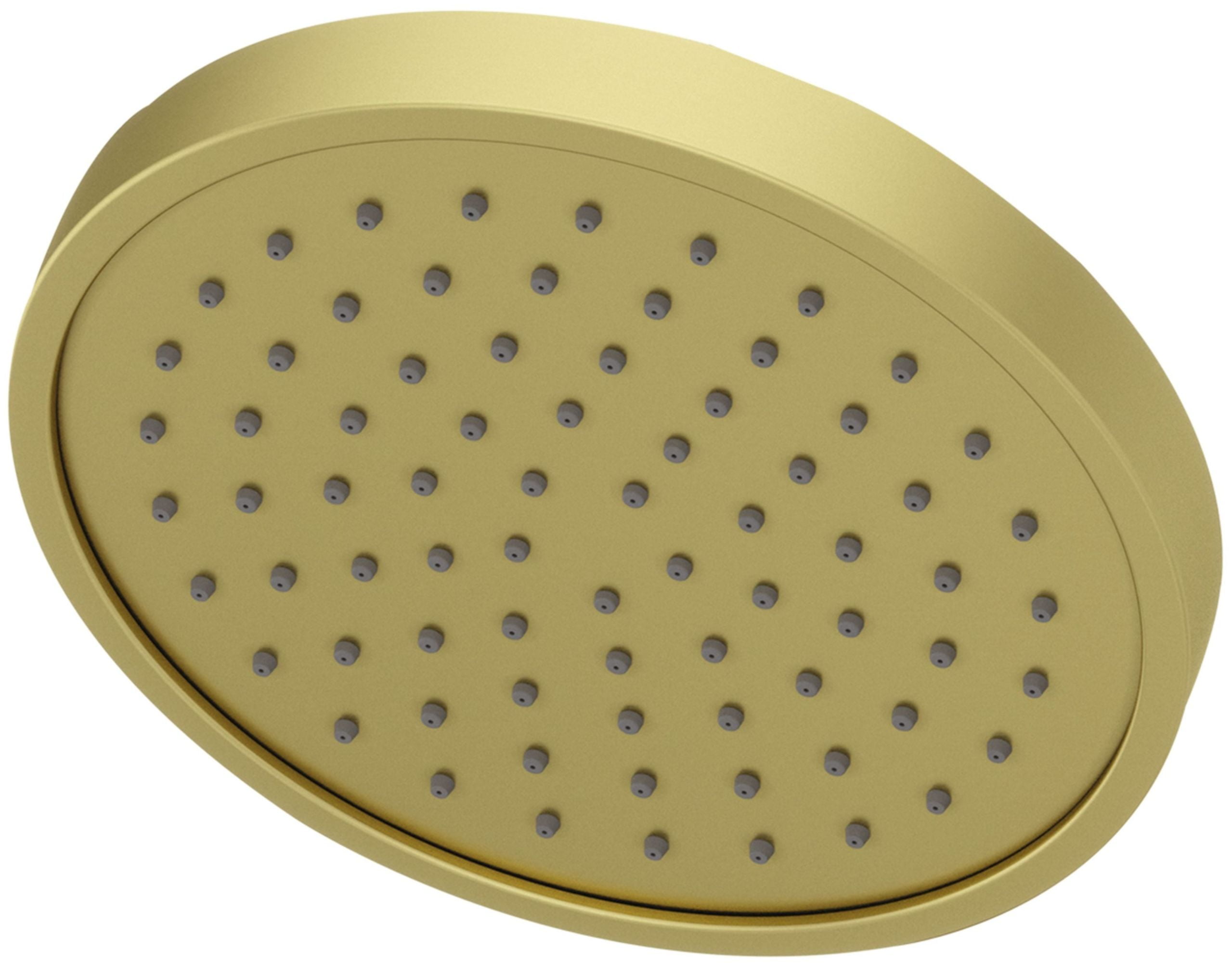 Contempra Brushed Gold Round Rain Shower Head