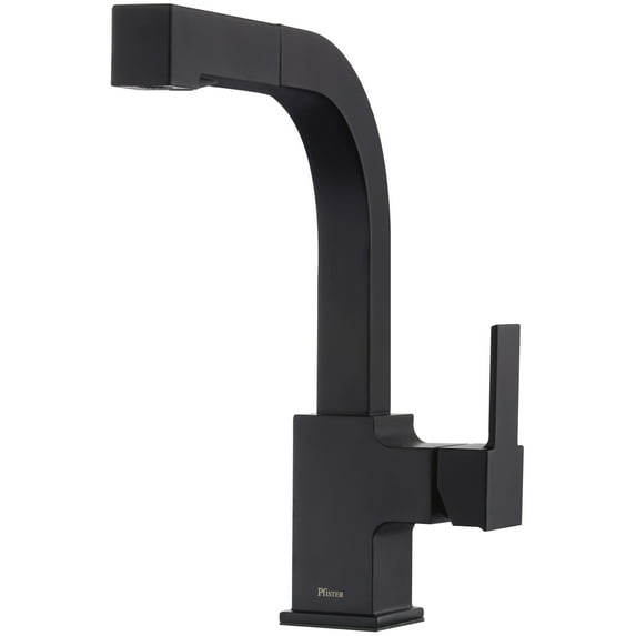 Pfister Arkitek 1-Handle Pull-Out Kitchen Faucet in Matte Black