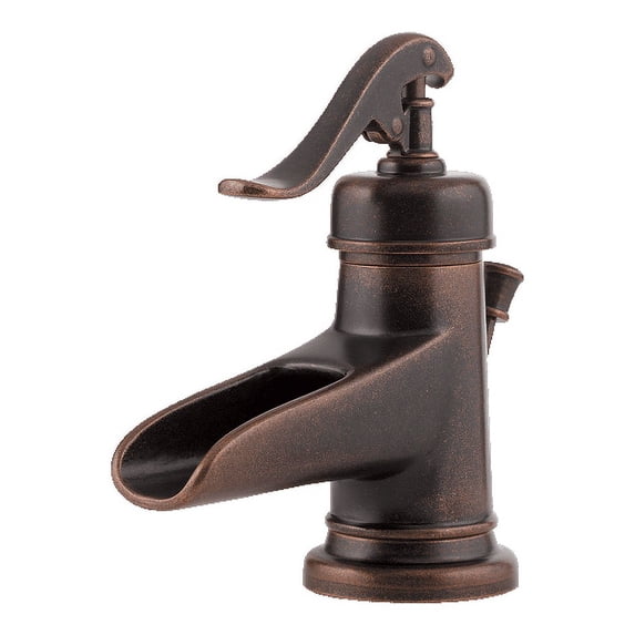 Pfister Ashfield Single Control 4" Centerset Bathroom Faucet in Rustic Bronze