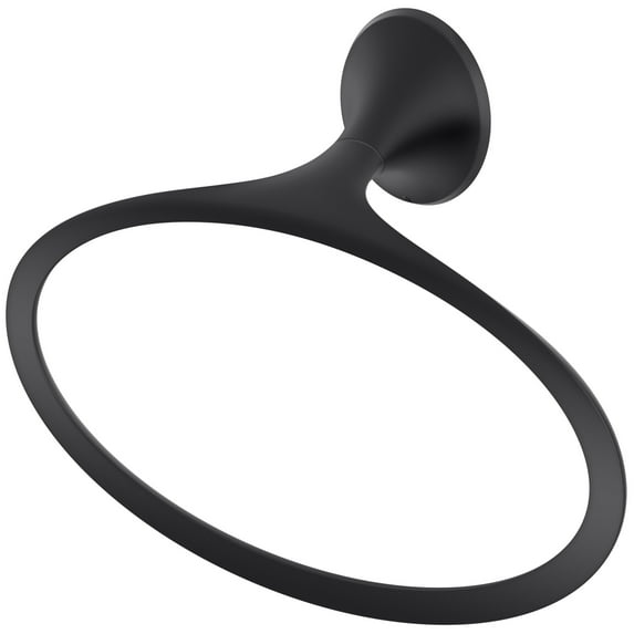 Pfister Brbrh0 Rhen 9-5/16" Wall Mounted Towel Ring - Black