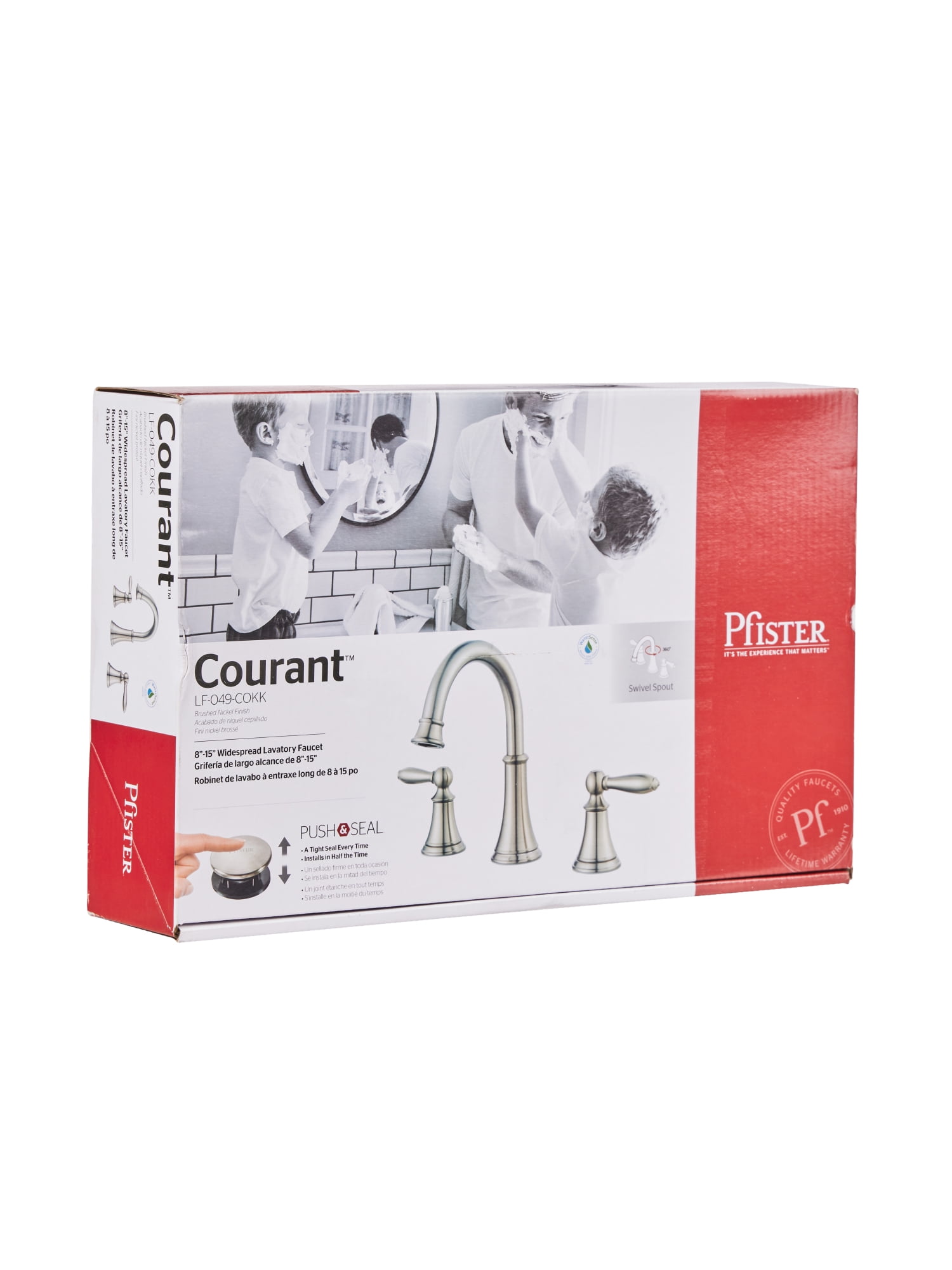 Pfister Courant Brushed Nickel 8-Inch Widespread Bathroom Faucet