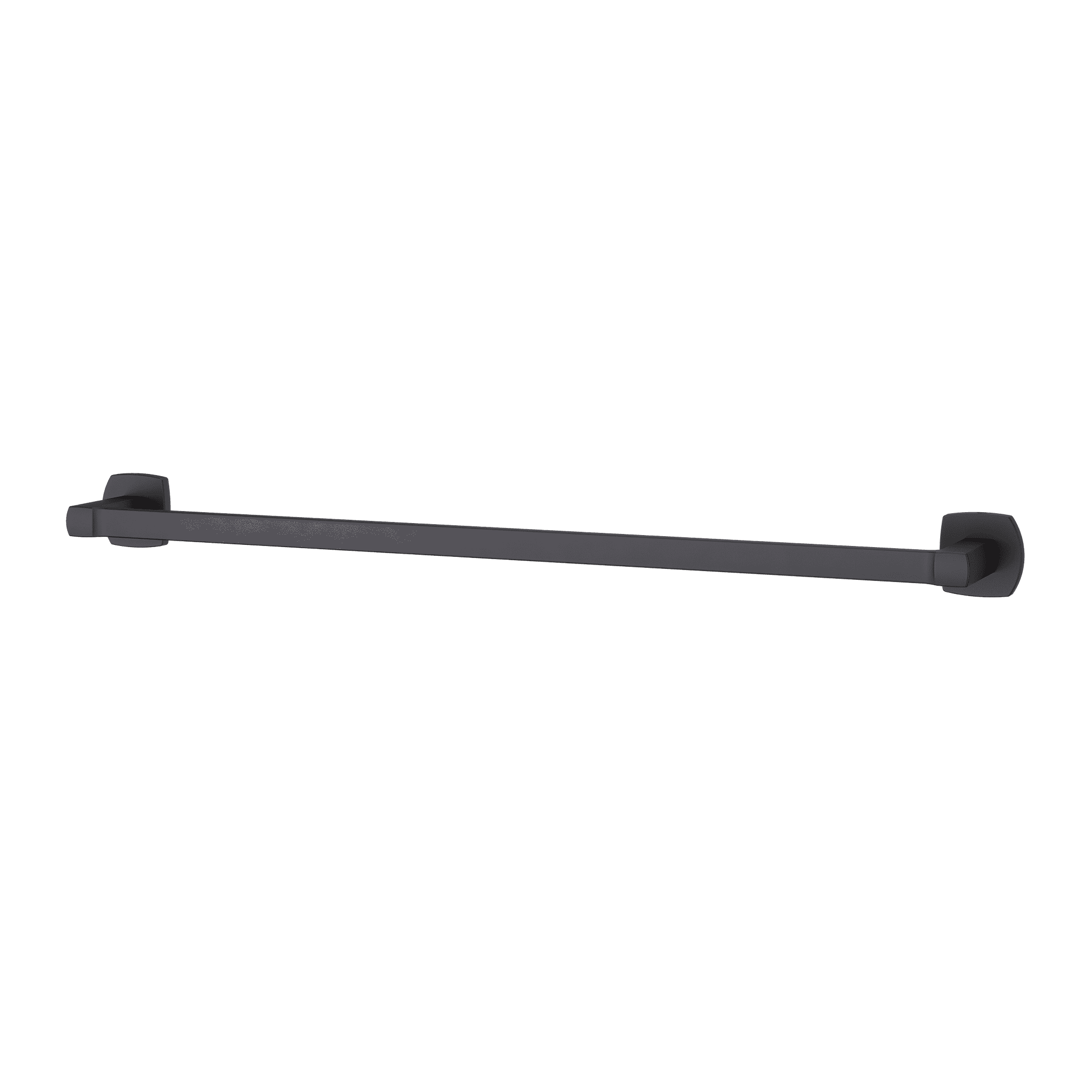 Deckard Matte Black 24" Wall Mounted Towel Bar