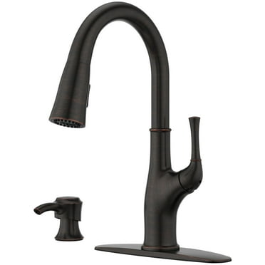 Pfister F-529-7Aw Alderwood 1.8 GPM Single Hole Pull Down Kitchen Faucet - Bronze