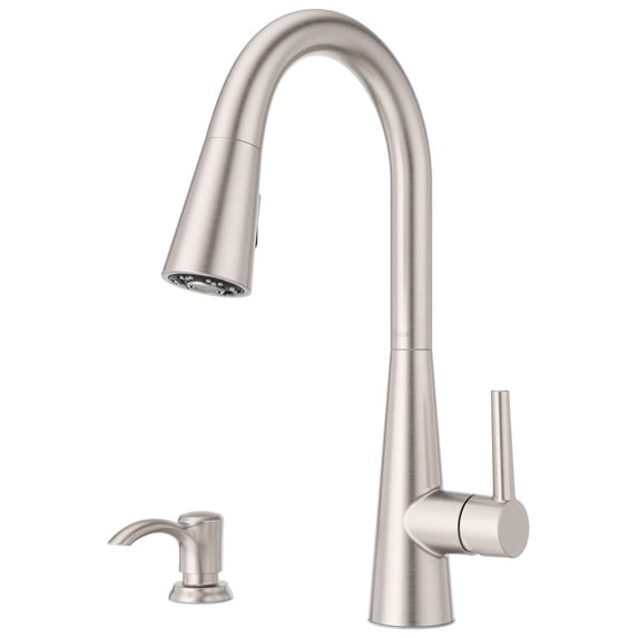Pfister F-529-7BARGS Barullii 1.8 GPM Single Hole Pull Down Kitchen Faucet - Spot Defense