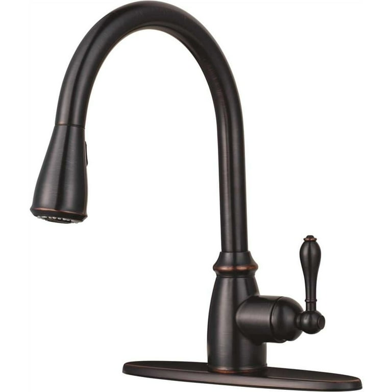 Canton Single-Handle Pull-Down Sprayer Kitchen Faucet in Tuscan Bronze Canton Single-Handle Pull-Down Sprayer Kitchen Faucet in Tuscan Bronze