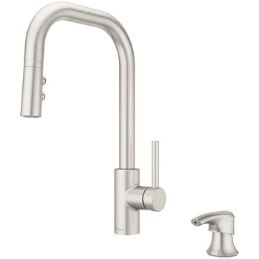 Pfister F-529-7Znr Zanna 1.66 GPM Single Hole Pull Down Kitchen Faucet - Spot Defense