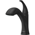 thumbnail image 1 of Pfister F-534-7Wry Wray 1.8 GPM Single Hole Kitchen Faucet - Black, 1 of 7