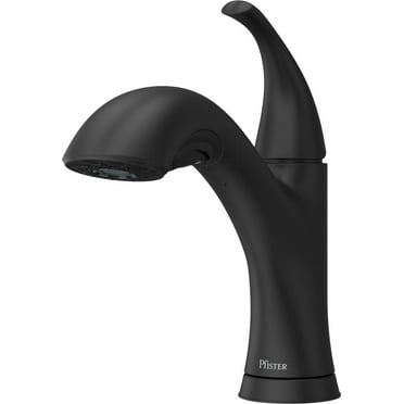 Pfister F-534-7Wry Wray 1.8 GPM Single Hole Kitchen Faucet - Black