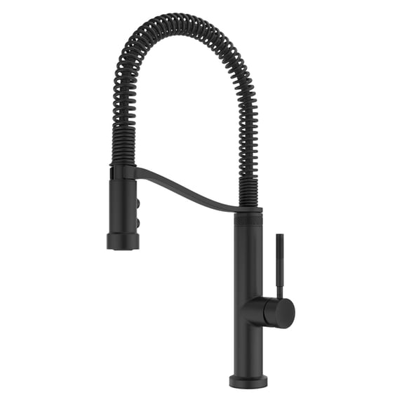 Pfister GT529-BRUB Bruton 1.8 GPM Single Hole Pre-Rinse Pull Down Kitchen Faucet - Black