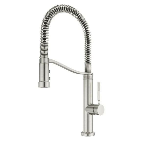 Open Box Pfister Gt529bru Bruton 1.8 GPM Single Hole Pre-Rinse Pull Down Kitchen Faucet - Stainless