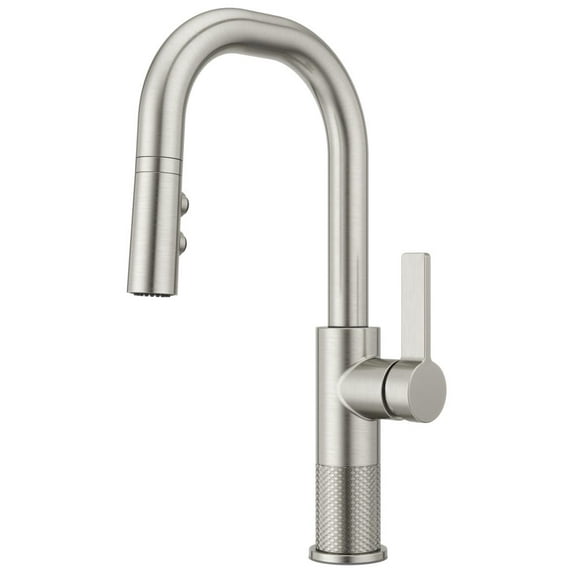 Pfister Gt572-Mt Montay 1.8 GPM Single Hole Pull Down Bar Faucet - Stainless Steel