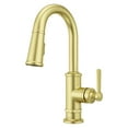 thumbnail image 1 of Pfister Gt572td Port Haven 1.8 GPM Single Hole Pull Down Bar Faucet - Gold, 1 of 7