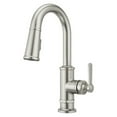 thumbnail image 1 of Pfister Gt572td Port Haven 1.8 GPM Single Hole Pull Down Bar Faucet - Stainless Steel, 1 of 7