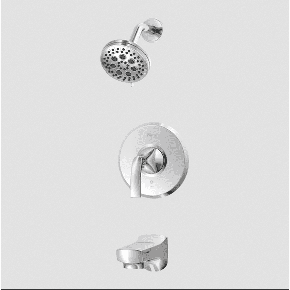 Pfister Karci 8P8WS2KASC 1-Handle Tub and Shower Trim Kit Polished Chrome