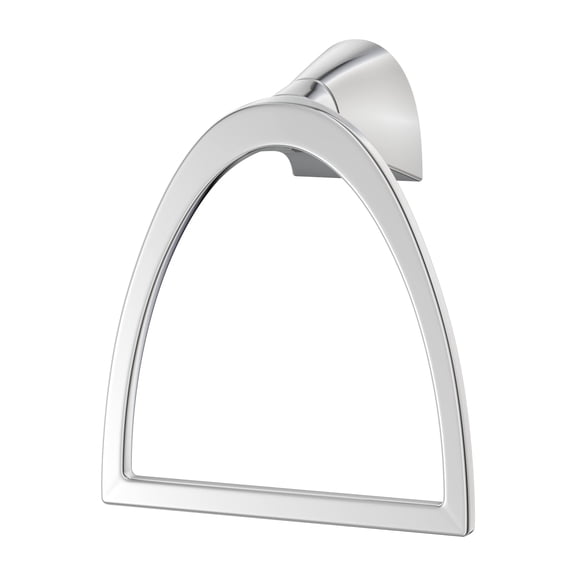 Pfister Karci Towel Ring, Hand Towel Holder for Bathroom, Wall-Mounted, Screw-In, Polished Chrome Finish, BRBKA0C