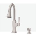 thumbnail image 1 of Pfister Kroft Spot Defense Stainless Steel 1-Handle Kitchen Faucet, 1 of 3