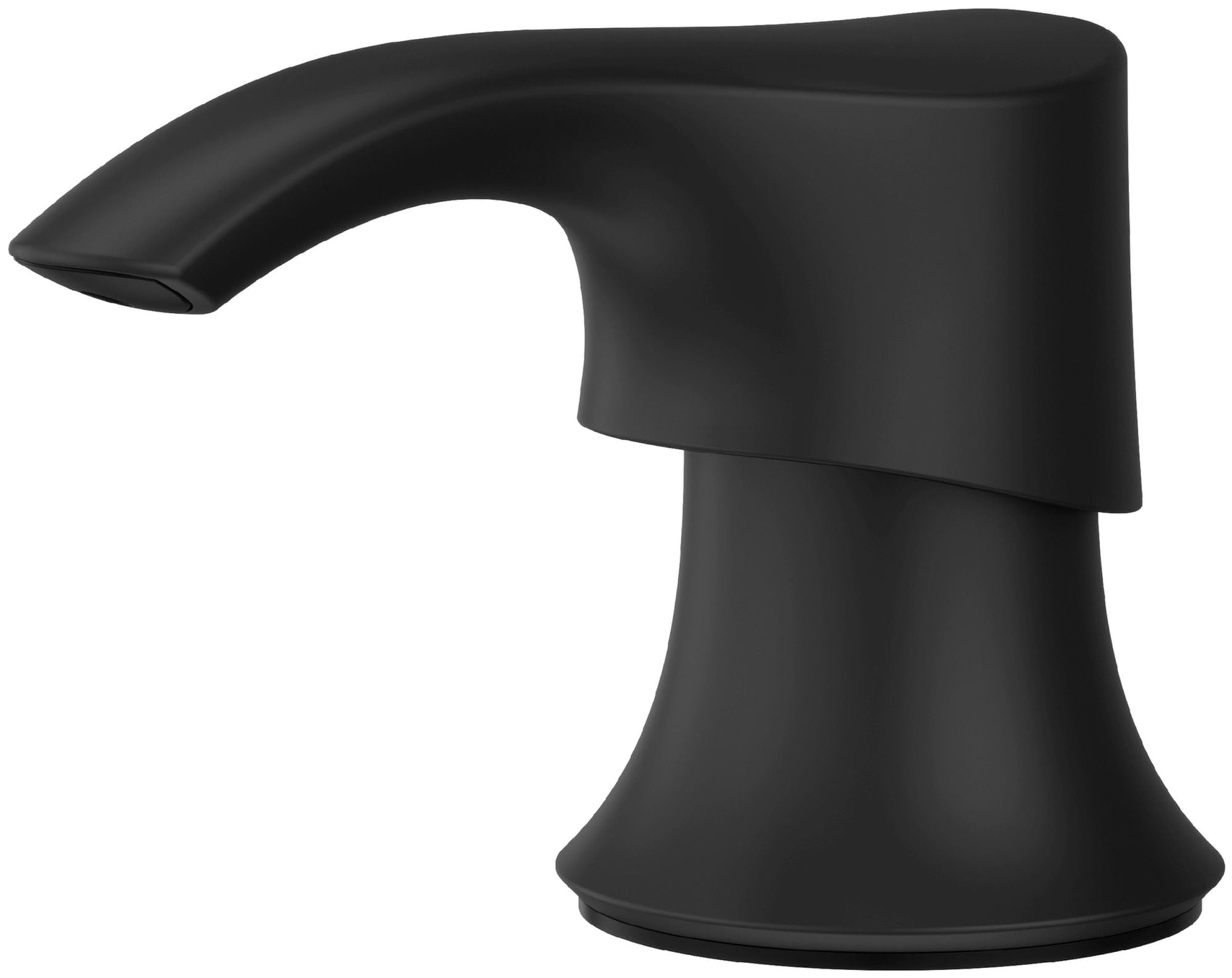 Matte Black Metal Kitchen Sink Soap Dispenser, 16-Ounce