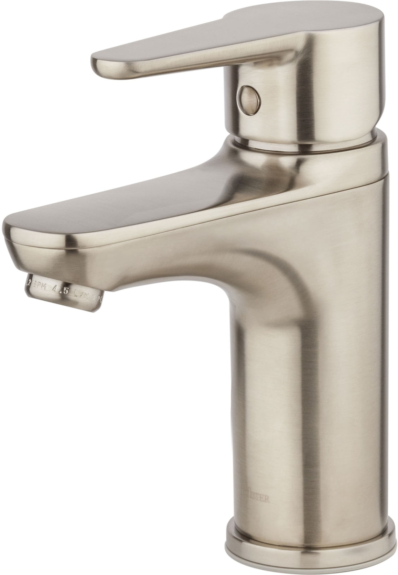 Pfirst Series Modern Single-Handle Brushed Nickel Bathroom Faucet