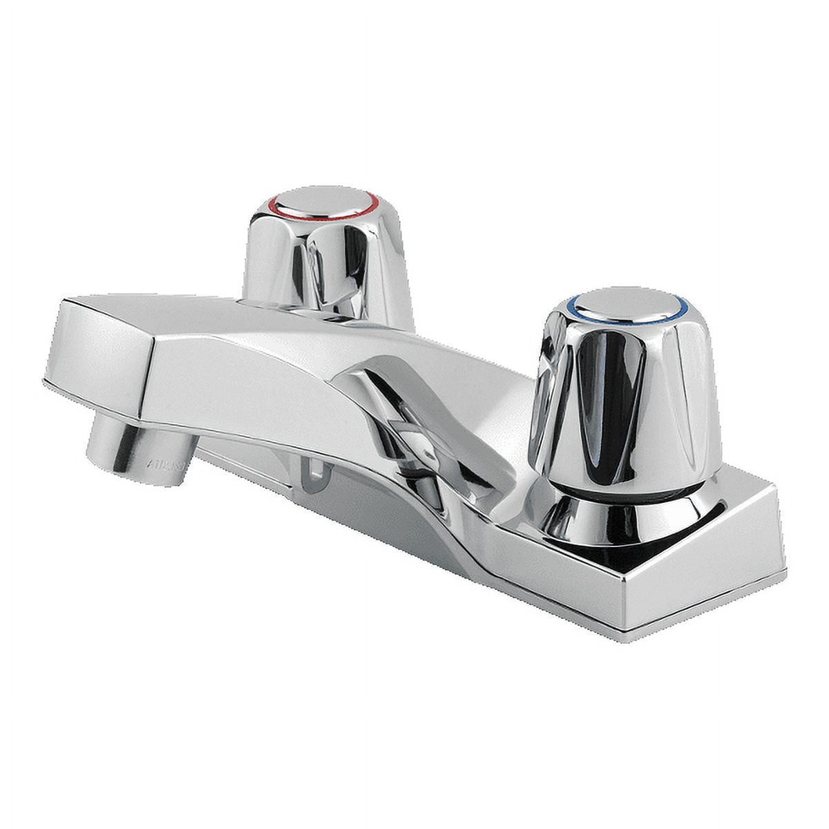 Polished Chrome 2-Handle Centerset Bathroom Faucet
