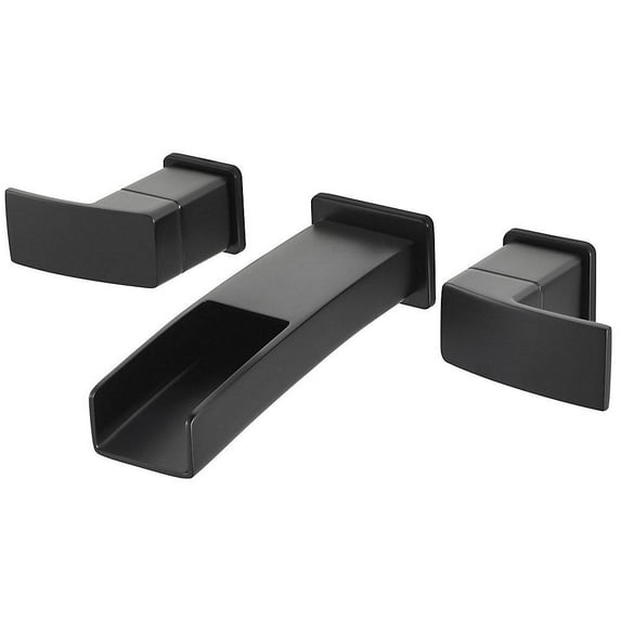 Pfister LG49-DF1B Kenzo 2-Handle Wall Mount Bathroom Faucet in Black