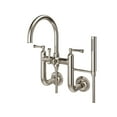 thumbnail image 1 of Pfister LG6-3TBD Tisbury Wall Mount Tub Filler with Hand Shower, Polished Nickel, 1 of 7