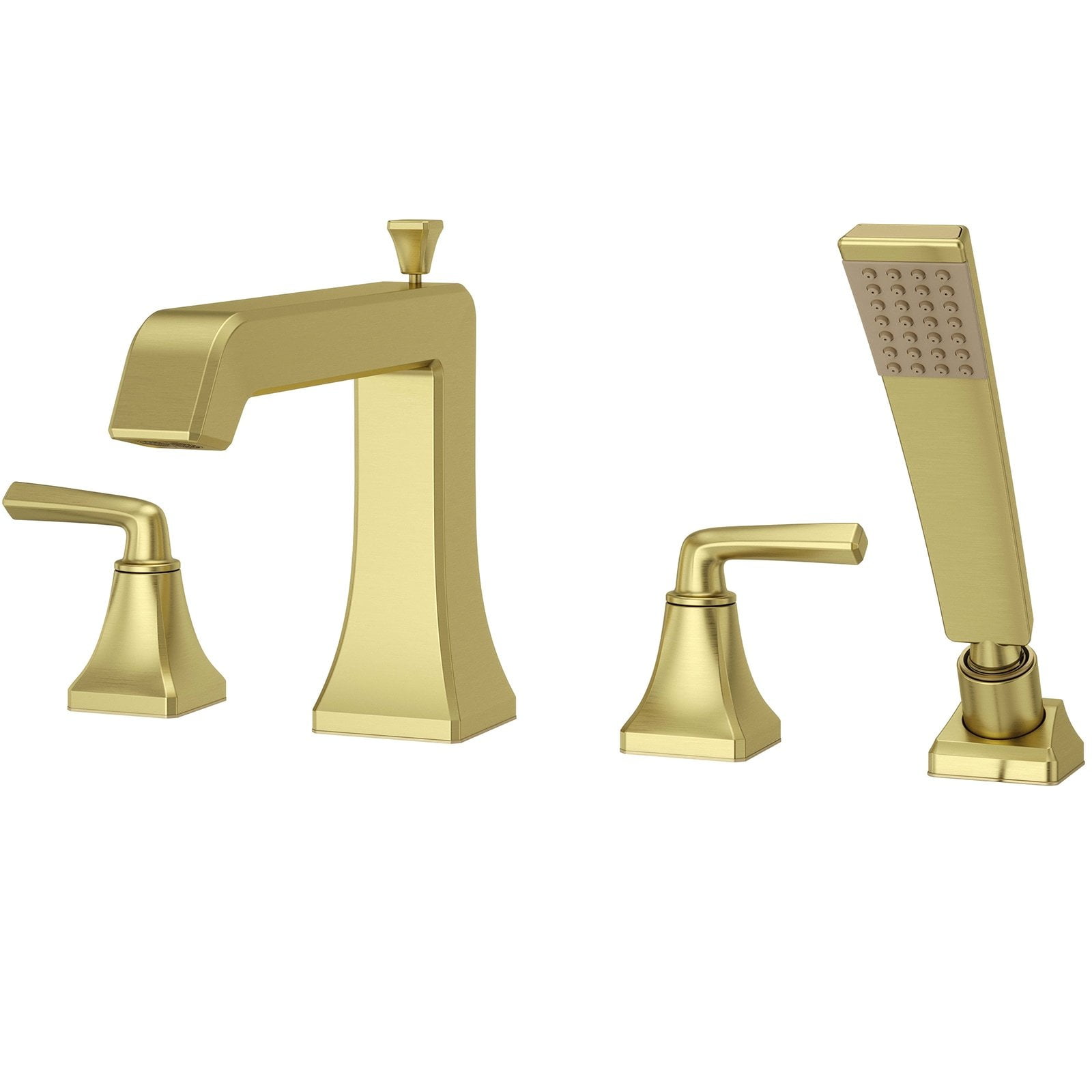 Pfister LG6-4FEBG Park Avenue Roman Tub Faucet with Handshower in Brushed Gold