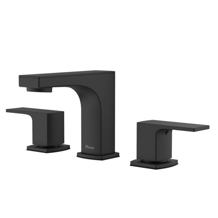 Pfister Lg49-Pfm0 Pfirst Modern 1.2 GPM Widespread Bathroom Faucet - Black