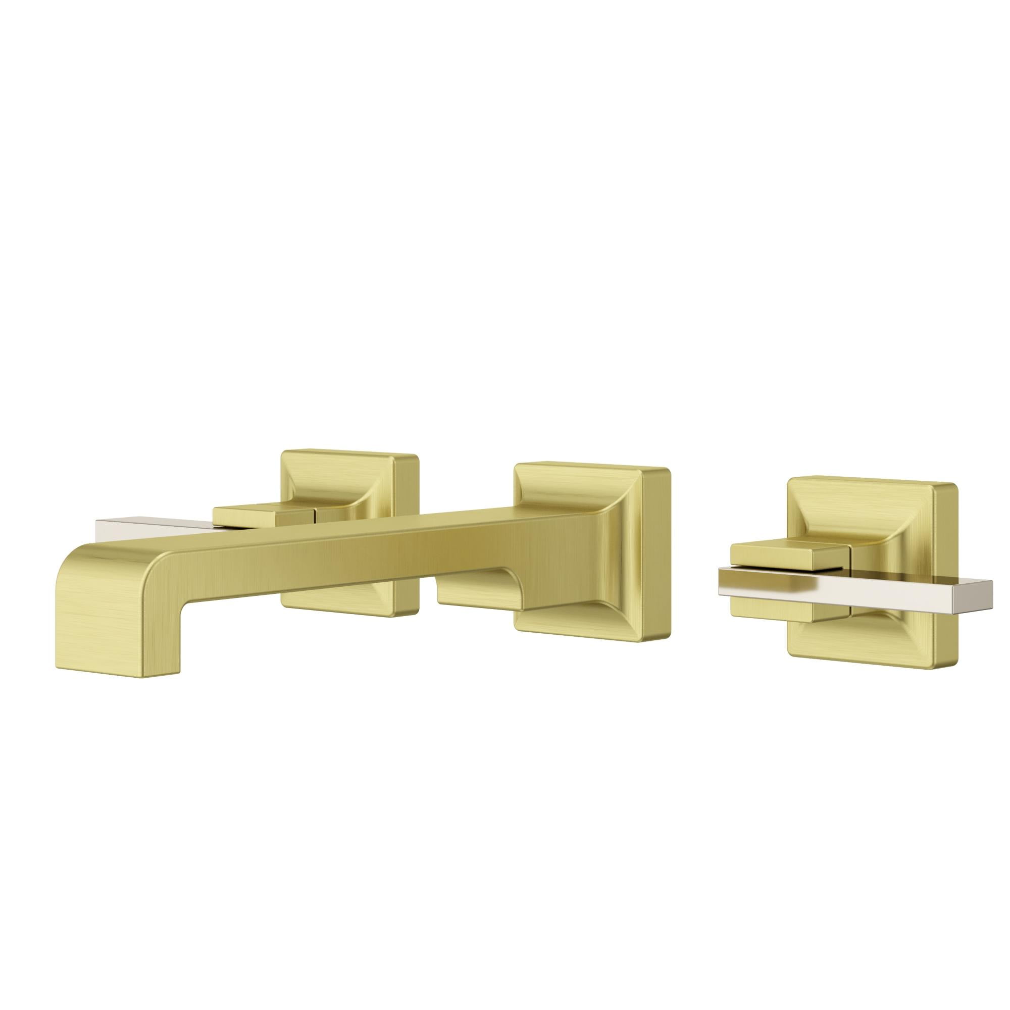 Pfister Lg49-Vrv3 Verve 1.2 GPM Wall Mounted Widespread Bathroom Faucet ...