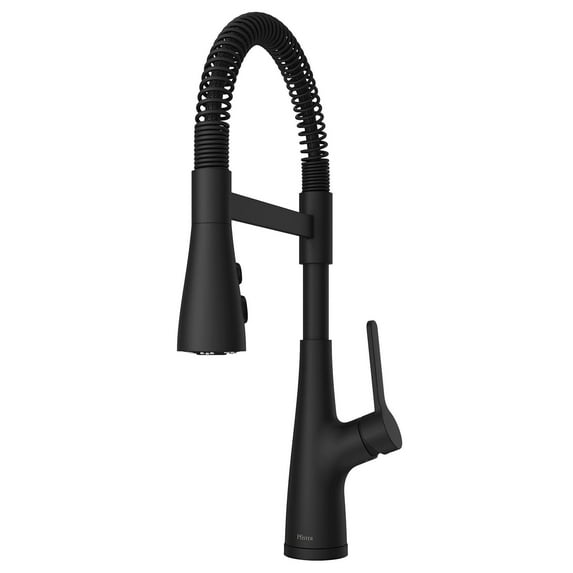 Pfister Lg529-Nec Neera 1.8 GPM Single Hole Pre-Rinse Pull Down Kitchen Faucet - Black